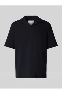 Koszulka polo o kroju regular fit z fakturą seersucker model MALES - Only & Sons - Koszulki męskie - miniaturka - grafika 1