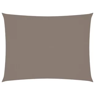 vidaXL Prostokątny żagiel ogrodowy, tkanina Oxford, 5x6 m, taupe vidaXL - Parasole ogrodowe - miniaturka - grafika 1