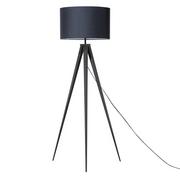 Lampy stojące - Beliani Lampa podłogowa Lampa podłogowa metalowa czarna STILETTO 51103 - miniaturka - grafika 1