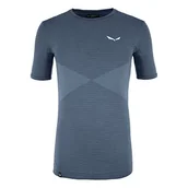 Koszulki męskie - Salewa Salewa męska M Zebru Responsive S/S koszulka, ciemny denim, 48/M 00-0000027959 - miniaturka - grafika 1