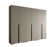 Szafy - Szafa ubraniowa garderoba z półkami INOVA 1 3SZ kaszmir+czarny - miniaturka - grafika 1