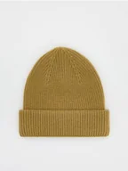 Czapki męskie - Reserved - Czapka beanie - beżowy - miniaturka - grafika 1