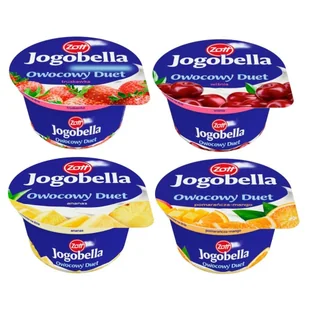 Zott Jogobella Owocowy Duet Jogurt 180 g - Kefiry, jogurty, maślanki - miniaturka - grafika 1