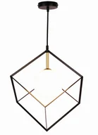 Lampy sufitowe - Candellux Lampa Wisząca Weert 1 Czarny Złoty 120X20X20 50101046 - miniaturka - grafika 1