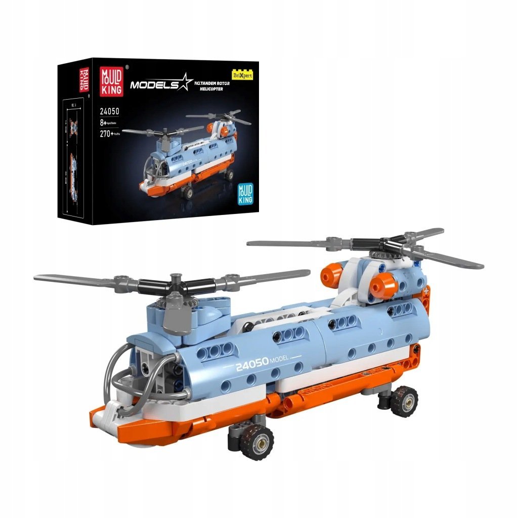 Mould King 24050 – Helikopter Tandem Rotor Klocki Konstrukcyjne 270 el.