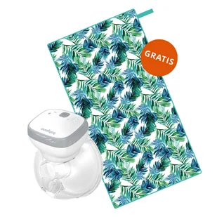 BabyOno Shelly, laktator elektryczny, muszlowy, bez użycia rąk + szybkoschnący ręcznik, 90 x 170 cm, 1 sztuka gratis - Laktatory - miniaturka - grafika 1