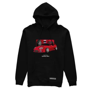 Czarna bluza z kapturem TOYOTA SUPRA MK4-3XL - Odzież do sportów motorowych - miniaturka - grafika 1