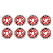Akcesoria do skatingu - Zestaw 8x kółka + 16x łożyska + 8x tuleje Powerslide PS One Wheels Pack 84mm 82A with Spacer - miniaturka - grafika 1