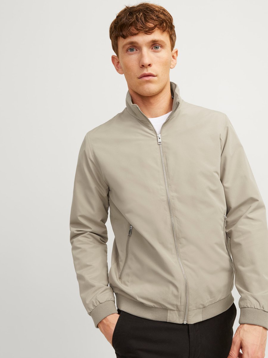 Kurtka męska Jack & Jones Jack&Jones kurtka bomberka JJERUSH HARRINGTON BOMBER NOOS 12204277 CROCKERY XL