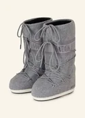 Kozaki damskie - Moon Boot Moon Boots Icon Felt grau - MOON BOOT - miniaturka - grafika 1