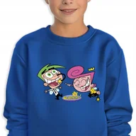 Bluzy dla dziewczynek - Bluza Dziecięca Granatowa Cosmo&Wanda Wróżkowie Chrzestni Wz -128 Cm (7-8) - miniaturka - grafika 1