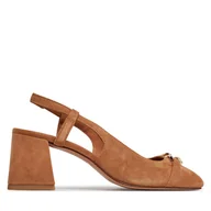 Sandały damskie - Sandały Geox D Coronilla D45D1A 00021 C6001 Brązowy - miniaturka - grafika 1