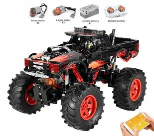 MONSTER TRUCK ZDALNIE STEROWANY KLOCKI TECHNIC MOULD KING 18008 DUŻY MODEL - Klocki - miniaturka - grafika 1