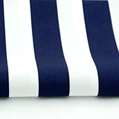Pasmanteria - Tkanina bawełniana pasy 6cm granatowe - miniaturka - grafika 1