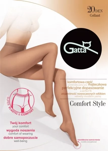 Gatta Comfort Style 20 den 5-XL rajstopy - Ceny i opinie na