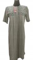 Piżamy damskie - DAMSKA KOSZULA NOCNA SZARA KRÓTKI RĘKAW XL - miniaturka - grafika 1