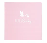 Albumy fotograficzne - Album na Narodziny Dziecka Hello Baby pink 60pg/WH - miniaturka - grafika 1