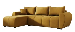 Musztardowy narożnik rozkładany w kształcie L A1-T11 - Narożniki - miniaturka - grafika 1