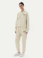 Dresy damskie - EA7 Emporio Armani Dres 7W000110 AF12473 U1079 Beżowy Loose Fit - miniaturka - grafika 1