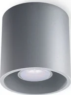 Lampy sufitowe - Lampa sufitowa Lumes Nowoczesny plafon tuba E760-Orbil - szary - miniaturka - grafika 1