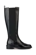 Kozaki damskie - Geox kozaki D WALK PLEASURE H damskie kolor czarny na płaskim obcasie D36TGH 04948 C9999 - miniaturka - grafika 1
