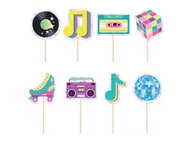 Ciasta i półprodukty do ciast - Pikery Retro Disco - 8 szt. - miniaturka - grafika 1