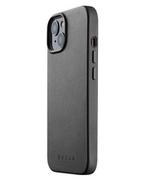 Etui i futerały do telefonów - Mujjo Full Leather Case - etui skórzane do iPhone 13/14/15 kompatybilne z MagSafe (black) - miniaturka - grafika 1