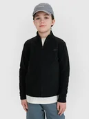 Bluzy dla chłopców - 4F Polar regular ze stójką chłopięcy - czarny 122 (6-7 lat) - miniaturka - grafika 1