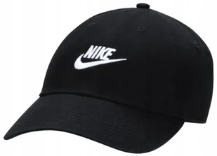 Czapka z daszkiem NIKE bejsbolówka klasyczna unisex czarna r. S/M - Czapki i chusty sportowe męskie - miniaturka - grafika 1