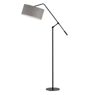 Lampy stojące - Lampa podłogowa z welurowym abażurem LIBERIA VELUR  - miniaturka - grafika 1