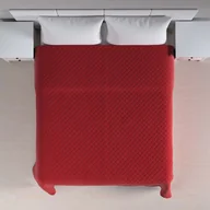 Narzuty - Dekoria Narzuta pikowana w romby intensywna czerwień 100 x 160cm Velvet 954-704-15 - miniaturka - grafika 1