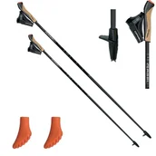 Kije trekkingowe - Kije Nordic Walking GABEL STRIDE X-5 Black/Green 120 cm - miniaturka - grafika 1