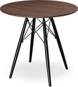 Stoły - Gockowiak Stół skandynawski okrągły Paris Black 80 cm jesion - miniaturka - grafika 1