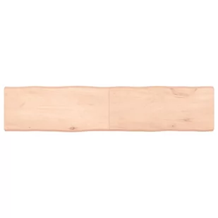 vidaXL Blat stołu, 180x40x6 cm, surowy, lity dąb z naturalną krawędzią - Meble modułowe i akcesoria - miniaturka - grafika 1
