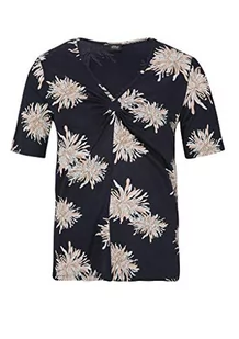 s.Oliver BLACK LABEL T-shirt damski, Granatowy nadruk kwiatowy, 40 - Koszulki i topy damskie - miniaturka - grafika 1