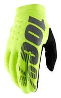 Rękawiczki rowerowe - 100% rękawiczki rowerowe brisker cold weather fluor żółty STO-10016-004-12 S - miniaturka - grafika 1