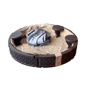 Place zabaw - piaskownica plastikowa okrągła - miniaturka - grafika 1