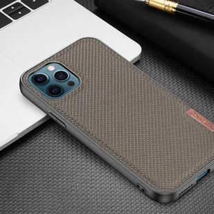 Dux Ducis Fino etui pokrowiec pokryty nylonowym materiałem iPhone 12 Pro Max czarny - Etui i futerały do telefonów - miniaturka - grafika 14