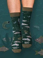 Skarpetki męskie - ŁOWIĘ / skarpety dla wędkarza - miniaturka - grafika 1