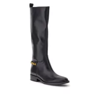 Kozaki damskie - Oficerki Guess FL8BYO LEA11 BLACK - miniaturka - grafika 1