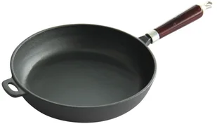 Kinghoff Patelnia żeliwna GŁĘBOKA 24 cm INDUKCJA GAZ KH-1118 - Patelnie - miniaturka - grafika 2