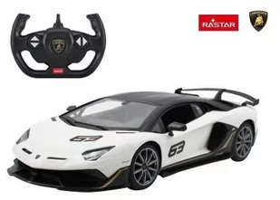 Duże Licencjonowane Zdalnie Sterowane Lamborghini Aventador SVJ 63 (1:14) RASTAR + Bezprzew. Pilot. - Zabawki zdalnie sterowane - miniaturka - grafika 1