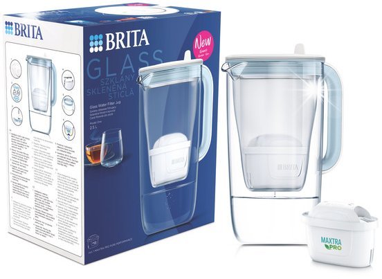 Dzbanek filtrujący Brita Dzbanek filtrujący Brita Glass Niebieski+wkład Maxtra Pro Pure Performance