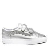 Buty dla dziewczynek - Tenisówki Vans Old Skool V VN000CTG7VF1 Srebrny - miniaturka - grafika 1