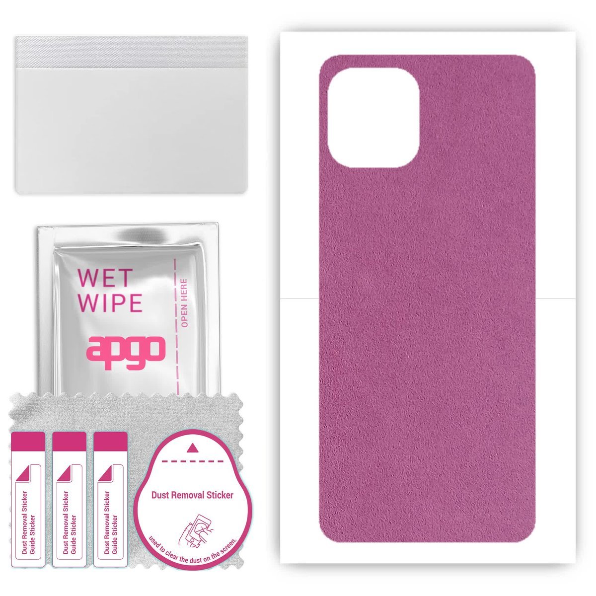 Folia naklejka skórka strukturalna na TYŁ Zamsz do Motorola Edge 20 Lite - Zamsz Fioletowy - apgo SKINS