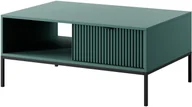 Ławy i stoliki kawowe - Prostokątna ława Kioto w kolorze zielonymi i czarnymi nóżkami - miniaturka - grafika 1