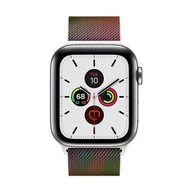 Akcesoria do zegarków - CRONG Pasek ze stali nierdzewnej Milano Steel do Apple Watch 38/40/41 mm (opalizujący) - miniaturka - grafika 1