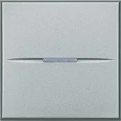 Sterowanie roletami - AXOLUTE - Łącznik jednobiegunowy 10AX (zaciski automatyczne) 2 moduły AXIAL aluminium Bticino HC4001M2AN - miniaturka - grafika 1