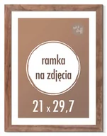 Ramki na zdjęcia - RAMKA NA ZDJĘCIA 21x29,7 cm A4 ramki drewniane wenge - miniaturka - grafika 1