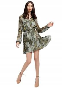 GUESS ROZKLOSZOWANA SUKIENKA Z OZDOBNYMI FALBANAMI I PRINTEM M GXB - Sukienki GUESS ROZKLOSZOWANA SUKIENKA Z OZDOBNYMI FALBANAMI I PRINTEM M GXB - Sukienki - miniaturka - grafika 1